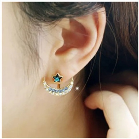 Star & Moon Earrings - Picture 2 of 4